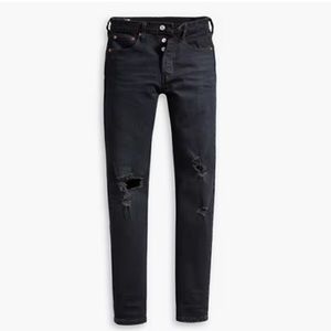 LIKE NEW! Levi’s 501 Skinny with Knee Rips - Wild Bunch Black
